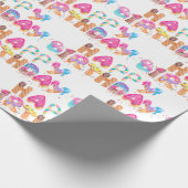 Happy Birthday Ice Cream Cadeaupapier (Hoek)