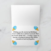 Happy Birthday Ice-Cream Sweet Message Kaart (Binnen)