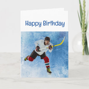 Happy Birthday Ice Hockey Sport Kaart