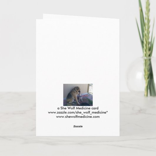 Happy Birthday ID Joke Kaart (Achterkant)