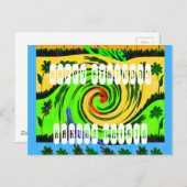 Happy Birthday Ik hou van Surf Hakuna Matata Brief Briefkaart (Voorkant / Achterkant)