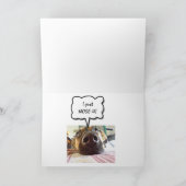 Happy Birthday Ik noteer het gewoon Cute Dog Kaart (Binnen)