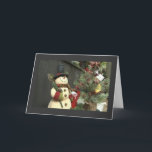 HAPPY BIRTHDAY IN CHRISTMAS / CHRISTMAS SNOWMAN FEESTDAGEN KAART<br><div class="desc">Hij is zo enthousiast over deze CHRISTMAS dat hij 'HAPPY BIRTHDAY' mag zeggen tegen 'je' vriend of familielid die hun 'BIRTHDAY' vieren tijdens de CHRISTMAS-HOLIDAY SEASON. Het kan op elk moment in het vakantieseizoen zijn,  en ze zullen weten dat je er op een "speciale manier" aan dacht</div>