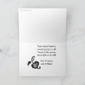 Happy Birthday in de herfst (herfst) CC0801 Kaart (Binnen)