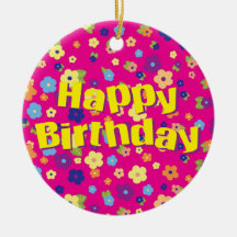 Happy Birthday in Flowers