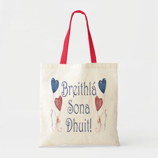 Happy Birthday in het Iers Gaelic Tote Bag (Voorkant)