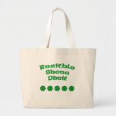 Happy Birthday in het Iers Grote Tote Bag (Voorkant)