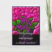 Happy Birthday in het Pools Kaart (Voorkant)