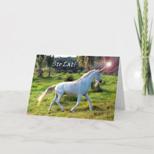 Happy Birthday in het Pools, Magical Unicorn Kaart