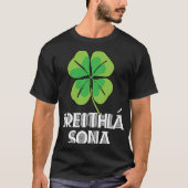 Happy Birthday in Irish Breithla sona St Patricks T-shirt (Voorkant)