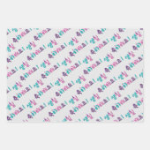 Happy Birthday in Koreaans 생 일 축 해 요 Inpakpapier Vel (Voorkant 2)