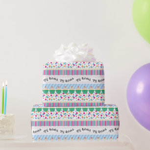 Happy Birthday in Korean Cupcakes en Confetti Cadeaupapier