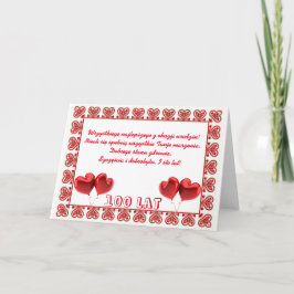 Happy Birthday in Polish Kaart