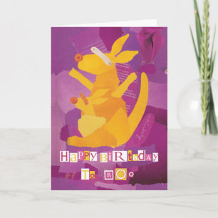 Happy Birthday in Roo Wenskaart Kaart