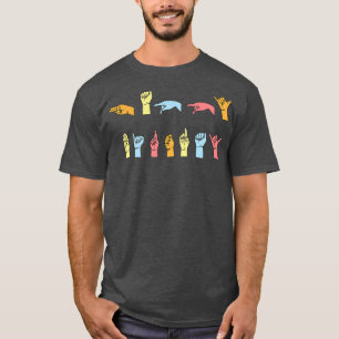 Happy Birthday in Sign Language ASL T-shirt