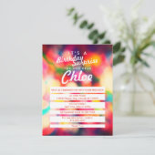 Happy Birthday in Sprinkles Invitation Kaart (Staand voorkant)