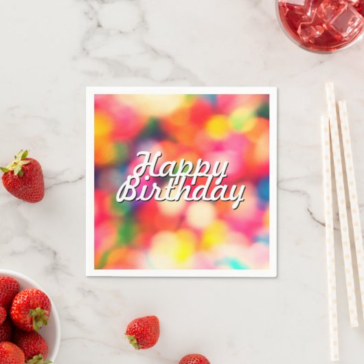 Happy Birthday in Sprinkles Servet (Insitu)