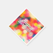Happy Birthday in Sprinkles Servet (Hoek)
