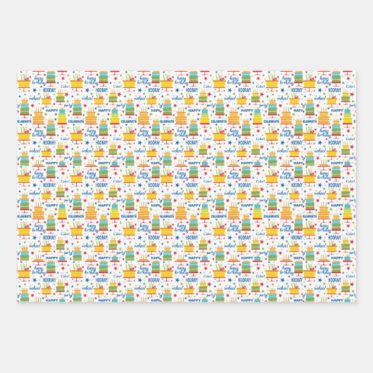 Happy Birthday Inpakpapier Vel (Voorkant 2)