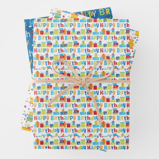 Happy Birthday Inpakpapier Vel (In situ)