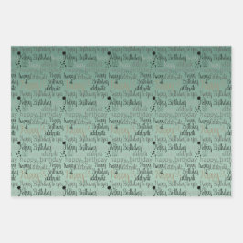 Happy Birthday Inpakpapier Vel