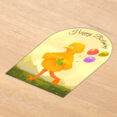 Happy Birthday Invitation Big Bird Acryl Uitnodigingen (Laagn)