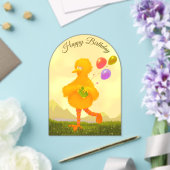 Happy Birthday Invitation Big Bird Acryl Uitnodigingen (Insitu (Huwelijk))