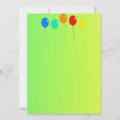 Happy Birthday Invitation Kaart (Achterkant)