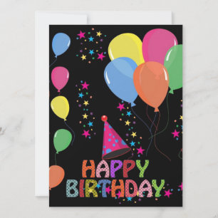 Happy Birthday Invitation Kaart
