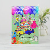 Happy Birthday Invitation Over the Hill Kaart (Staand voorkant)