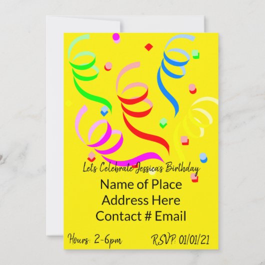 Happy Birthday Invitation roze Worm Cupcakes Kaart (Achterkant)