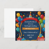 Happy Birthday Invite (Voorkant / Achterkant)
