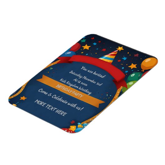 Happy Birthday Invite Magneet (Linkerzijde)