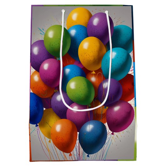 Happy Birthday Invite Medium Cadeauzakje (Achterkant)