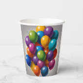 Happy Birthday Invite Papieren Bekers (Achterkant)