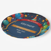 Happy Birthday Invite Papieren Bordje (Gekanteld)