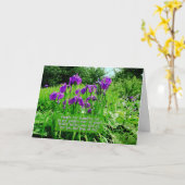 Happy Birthday-Iris Garden Kaart (Gele Bloem)