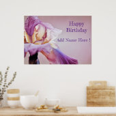 Happy Birthday Iris Multicolored Poster (Keuken)