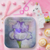 Happy Birthday Iris Papier Borden Papieren Bordje (Feest)