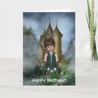 Happy Birthday Irish Elfin Hollie Kaart