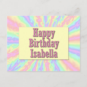 Happy Birthday Isabella Briefkaart