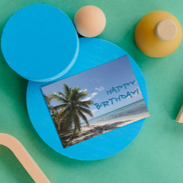 Happy Birthday Isla Saona Caribbean Paradise Beach Kaart