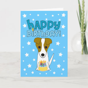 Happy Birthday Jack Russell Terrier Kaart