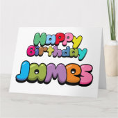 Happy Birthday James Kaart (Voorkant)
