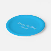 Happy Birthday (James) Name here Papieren Bordje (Gekanteld)