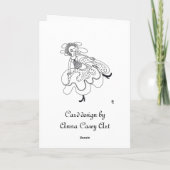 Happy Birthday Japans meisje Kaart (Achterkant)