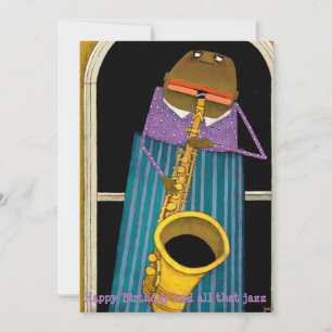 Happy Birthday Jazz Card Feestdagenkaart
