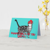 Happy Birthday je creditcard Kaart (Gele Bloem)