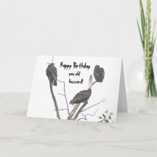 Happy Birthday je oude buzzard kaart