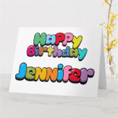 Happy Birthday Jennifer Kaart (Gele Bloem)